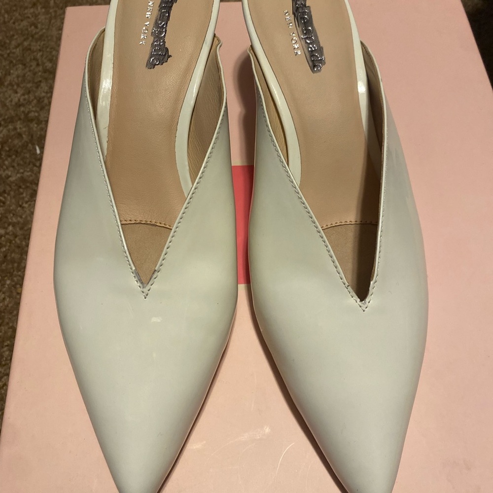 White Deep v Kate spade mules